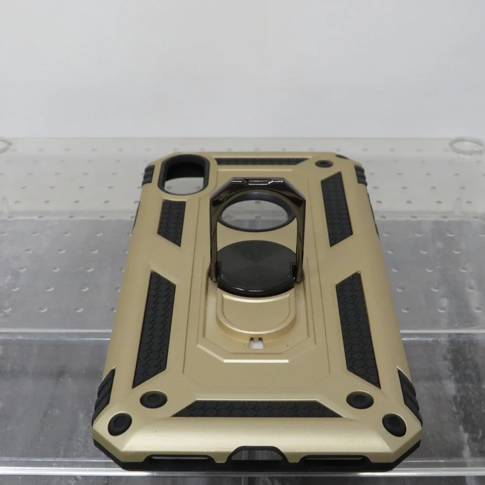 Iphone X Ennotek Phone Case Magnetic‎ Ring Gold And Black